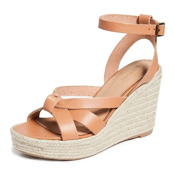 SOLUDOS • Charlotte Espadrilles Heels Wedges Shoes Sandals Includes Box - Picture 1 of 6